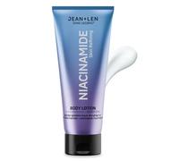 Jean & Len Body Lotion Niacinamide, con il 10% di niacinamide e vitamina E, affina la grana della pelle, rafforza la barriera cutanea, riduce le rughe e i pori, senza parabeni, vegana, 200 ml