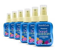 Jean & Len Boost Moisture Spray trattante senza risciacquo, per capelli secchi, effetto anti-crespo, con aloe vera, dona lucentezza, senza parabeni e siliconi, vegano, 6 x 100 ml