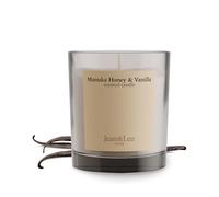 Jean & Len Candela Profumata Manuka Honey & Vanilla, realizzata con burro di karité, durata circa 40 ore, design minimalista, profumo caldo e sensuale, vegana, 195 g