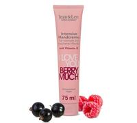 Jean & Len Crema mani I Love You Berry Much per mani normali a secche idratano rapidamente le mani, senza parabeni e siliconi, 75 ml
