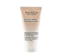 Jean & Len Crema viso senza profumo Olio di mandorle e niacinamide, adatta per pelli sensibili, idratante 24 ore su 24, senza parabeni e siliconi, vegan, 50 ml