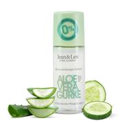 Jean & Len Deo Roll-On Aloe Vera Gurke, freschezza duratura, anche per dopo la depilazione, con vitamina E, estratto di cetriolo e aloe vera, senza sali di alluminio e alcol, vegano, da 50 ml