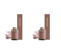 Jean & Len Diffusore Profumato Lotus & Waterlily, profumatore con bastoncini di rattan, dura 6 settimane, fragranza sensuale, vegano, 100 ml (Confezione da 2)