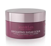 Jean & Len Exfoliating Sugar Scrub Peony & Lychee, per un'esperienza di pulizia profumata, con oli ricchi, vasetto raffinato, scrub zucchero-olio senza parabeni e siliconi, 200 ml