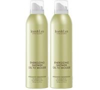 Jean & Len Gel Doccia Energizzante To Mousse Bergamotto e Legno di Cedro, con oli di mandorle, jojoba e babassu, per pelli normali, doccia schiuma, senza siliconi, 200 ml (Confezione da 2)
