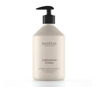 Jean & Len Heavenly Hand & Body Balm Cardamom & Tonka, per un'esperienza di cura profumata, con olio di argan e burro di karité biologici, flacone di alta qualità, senza parabeni e siliconi, 500 ml