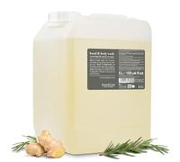 Jean & Len Lavamani e Corpo Rosmarino e Zenzero in bombola, pulisce e cura la pelle, profumo fresco e speziato, sapone liquido in bombola di ricarica, senza siliconi, parabeni e microplastiche, 5L