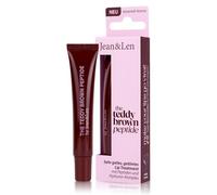 Jean & Len Lip Treatment Teddy Brown, trattamento labbra leggermente colorato con finish gloss, texture non appiccicosa, con peptidi effetto volumizzante, aroma al caramello, vegano, 10 ml