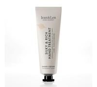 Jean & Len Mini Silky & Rich Hand Treatment Cardamom & Tonka, pratico formato da viaggio, rende le mani morbide, crema mani mini, senza parabeni e siliconi, vegana, 30 ml