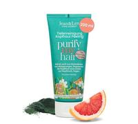 Jean & Len Peeling per cuoio capelluto, pompelmo rosa e spirulina, con aceto di sidro di mele e niacinamidi, scrub delicato contro i residui di styling, protegge dalla rottura dei capelli, senza