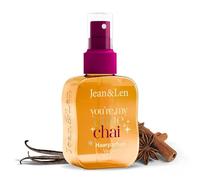 Jean & Len profumo per capelli You're My Cutie Chai, formula nutriente con amminoacidi e pantenolo, profumo invernale di spezie chai, vaniglia e arancia, con particelle glitter oro, vegano, 105 ml