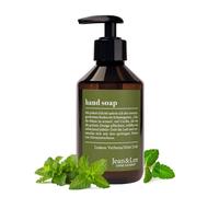 Jean & Len sapone per le mani Lemonverbena & Mint, deterge le mani stressate, adatto all'uso quotidiano, sapone liquido in dispenser a pompa, fragranza di agrumi, vegan, 250 ml
