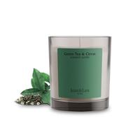 Jean & Len Scented Candle Green Tea & Citrus, prodotta con burro di karité, durata di combustione circa 40 ore, design minimalista, profumo fresco, vegano, 195 g