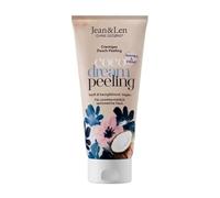 Jean & Len scrub doccia latte d'avena e cocco, con particelle esfolianti dai gusci di cocco, rimuove le cellule morte, dona pelle vellutata, senza siliconi, Body Scrub vegano, 200 ml