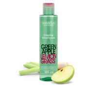 Jean & Len Shampoo Freschezza Mela Verde & Lemongrass, per capelli grassi, riequilibra il cuoio capelluto, profumo di mela, senza siliconi né parabeni, vegano, 300 ml