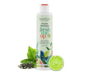 Jean & Len Shampoo Freschezza Tè Verde & Lime, per capelli normali e che tendono a ungersi, protegge dalla perdita di idratazione, cura riequilibrante, senza parabeni e siliconi, vegano, 300 ml
