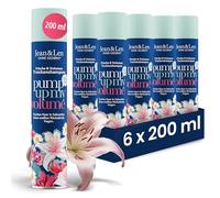 Jean & Len Shampoo secco Freschezza & Volume, non unge né lascia residui bianchi, profumo floreale fresco di giglio, per capelli fini e piatti, senza parabeni e siliconi, vegano, 6 x 200 ml