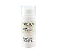 Jean & Len Siero Idratante Fico d'India e Hyaluron, per tutti i tipi di pelle, ideale come base per il trucco, rinfresca la pelle disidratata, siero per il viso senza parabeni e siliconi, vegan, 30ml