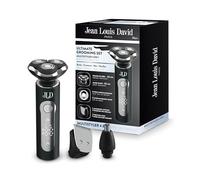 Jean Louis David - Rasoio da barba - Near Shave 0,1 mm - Set completo Trimmer naso e orecchie - USB-C - Batteria al litio