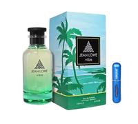 Jean Lowe Vibe Eau de Parfum 100 ml, profumo arabo unisex a lunga durata, con atomizzatore ricaricabile, menta ribes nero agrumi rosa fichi datteri, fragranza legnosa e aromatica (Vibe)
