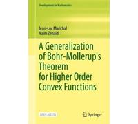 Jean-Luc Marich A Generalization of Bohr-Mollerup's Theorem f (Copertina rigida)