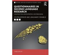 Jean-Marc Dewaele Zoltán Dör Questionnaires in Second Language Rese (Tascabile)