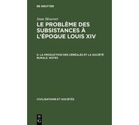 Jean Meuvret Le problème des subsistances à l'époque Louis XI (Copertina rigida)
