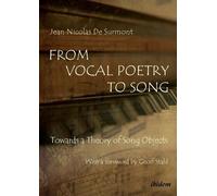 Jean Nicolas De Surmont From Vocal Poetry to Song (Tascabile)