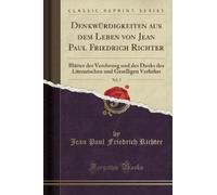 Jean Paul Fried Denkwürdigkeiten Aus Dem Leben Von Jean Paul Friedri (Tascabile)
