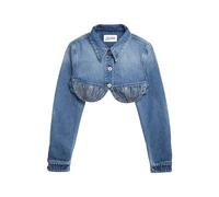 Jean Paul Gaultier Cropped Conical Denim Jacket Blue Taglia: 38 | Giacche Outlet | Donna | Blu