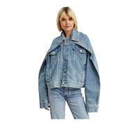 Jean Paul Gaultier - Giacca Denim Blu Oversize con Rever - - Jackets - Donna - Blu - S