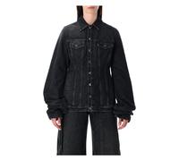 Jean Paul Gaultier, ,Jackets ,Donna ,Nero ,M Giacca Denim Stilosa