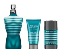 Jean Paul Gaultier Le Male - Set regalo 3 pezzi, Eau de Toilette Spray + balsamo dopobarba da 4,7 once + bastoncini deodoranti da 2,5 once
