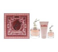 Jean Paul Gaultier Scandal 3 pezzi Set for Women, (2,7 once Eau De Parfum Spray + 2,5 oz Profumo Body Lotion + 0,2 once/6 ml Eau De Parfum Spray Splash)