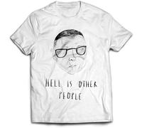 Jean-Paul Sartre T Shirt Hell is Other People Existentialism France M