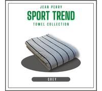 Jean Perry Sport Trend Asciugamano Bagno 100% Cotone Grigio 68x137cm