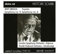 Jean Sibelius Symphonies 5 and 6, Tapiola (Kajanus, Schneevoigt, Lso, Fno) (CD)