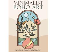 Jeanett Veronica Minimalist Boho Art Coloring Book (Tascabile)