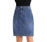 JEANIR Gonna a trapezio in denim basso elasticizzato da donna 14 Pit Stretch in velluto a coste al ginocchio Gonna media minigonna in denim con tasche…