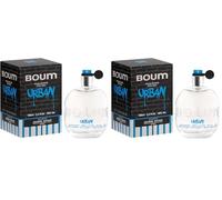 JEANNE ARTHES Profumo da uomo Boum Urban - Eau de Toilette - Flacone spray da 100 ml - Prodotto in Grasse (Confezione da 2)