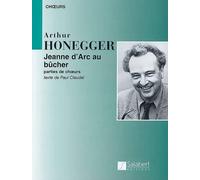 Jeanne D'Arc Au Bucher (Sheet Music)