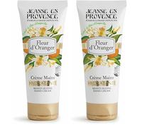 JEANNE EN PROVENCE - Crema per le mani - Fiore d'arancio - Nutre, profuma e ammorbidisce - Per la pelle secca - 95% ingredienti di origine naturale - Prodotto in Grasse - 75 ml (Confezione da 2)