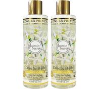 JEANNE EN PROVENCE - Doccia Olio Gelsomino Secret - Pulisce, nutre e profumo - Gel doccia per pelli secche - 95% di ingredienti di origine naturale - Made in France à Grasse - 250 ml (Confezione da 2)