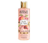JEANNE EN PROVENCE Olio doccia Pêche de Vigne - Pulisce, nutre e profuma - Gel doccia per pelli secche - 95% di ingredienti di origine naturale - Prodotto a Grasse - 250 ml