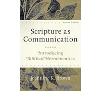 Jeannine K. Bro Scripture as Communication - Introducing Biblical He (Tascabile)