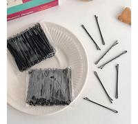 Jeanoko 100 Clip Durevoli Nere con una Sola Parola, Accessori per Capelli Multifunzionali per Ogni Occasione
