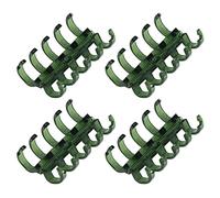 Jeanoko 20 Anelli di Rilegatura con Clip in Plastica Dal Design Segmentato per un Facile Utilizzo Nelle Forniture per Ufficio, Contiene 60 Fogli, Spessore 11 Mm (Verde)