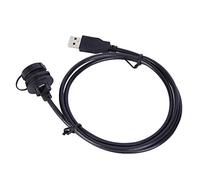 Jeanoko Adattatore Connettore USB, Adattatori per Montaggio a Pannello Maschio Femmina Presa USB 3.0 con Ritardante di Resistente Al Fuoco per Apparecchiature di Interconnessione