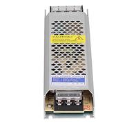 Jeanoko Alimentatore a Commutazione Regolata per Barra Luminosa a LED Trasformatore Ad Alta Efficienza per Scatole Luminose a Film Morbido Lega di Alluminio 150 W 9,3 X 2,2 X 0,9 Pollici