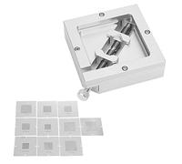 Jeanoko BGA Reballing Rework Station Efficient Tin Planting Fixture per Computer CPU Phone Saldatore HT-90 per gli Appassionati del Fai da Te 10 Pezzi 90 Rete in Acciaio